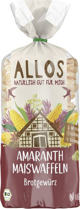Allos - Amaranth Mais Waffeln Brotgewürz bio 100g