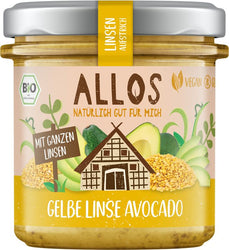 Allos - Linsen-Aufstrich Gelbe Linse Avocado bio 140g