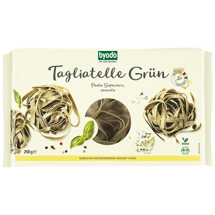 Byodo - Tagliatelle grün bio, 250g
