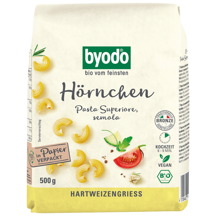 Byodo - Hörnchen hell bio, 500g