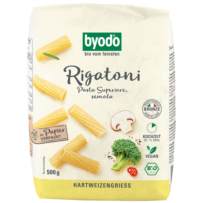Byodo - Rigatoni hell bio, 500g