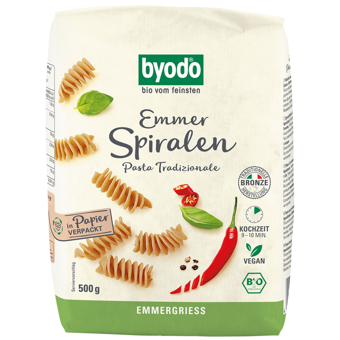 Byodo - Spiralen Emmer bio, 500g