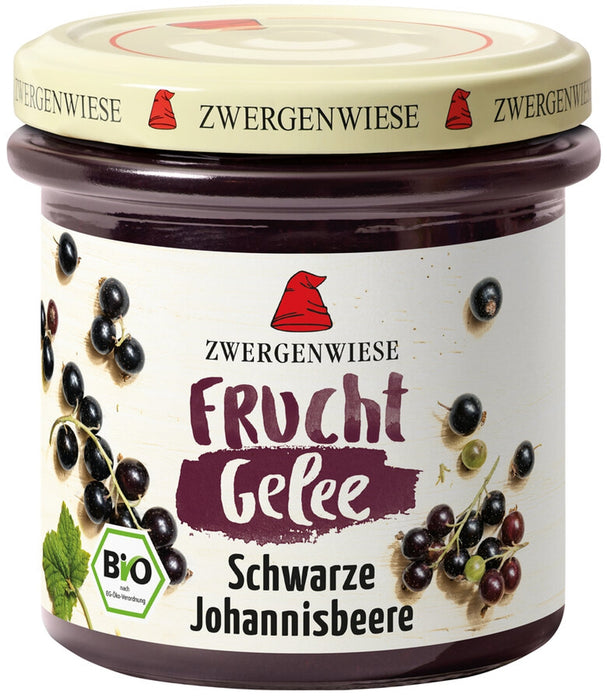 Zwergenwiese - FruchtGelee Schwarze Johannisbeere bio vegan 160g