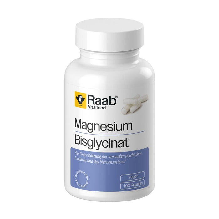 Raab Vitalfood - Magnesiumglycinat 100 Kapseln à 660 mg