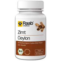 Raab Vitalfood - BIO Zimt 90 Kapseln à 450 mg, 40g