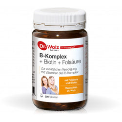 Dr. Wolz - B-Komplex + Biotin + Folsäure Hefetabletten 300 Stk.