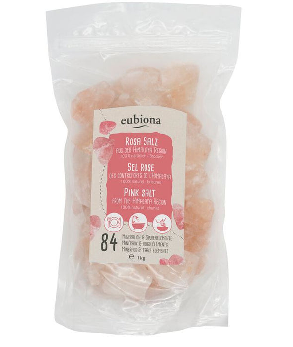Eubiona - Rosa Kristallsalz -Brocken, 1kg