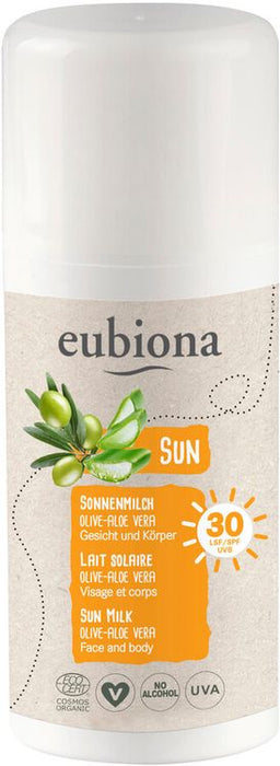 Eubiona - Sonnenmilch LSF 30 Olive-Aloe Vera, 100ml