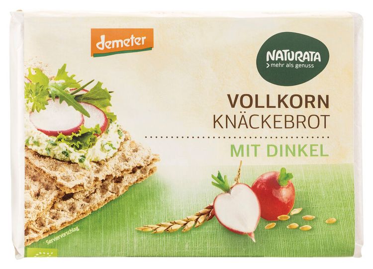 NATURATA - Vollkorn-Knäckebrot mit Dinkel, 250g