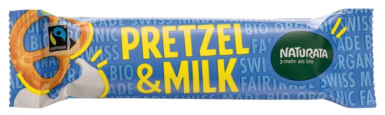 NATURATA - Pretzel & Milk Schokoriegel bio, 33g