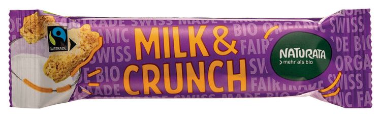 NATURATA - Milk & Crunch Schokoriegel, 33g