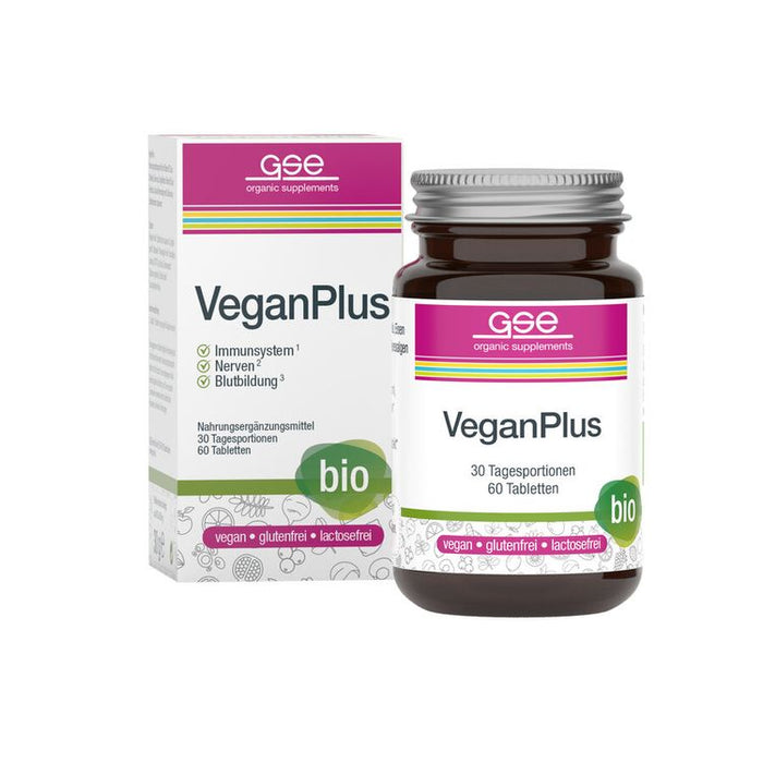 GSE - VeganPlus (Bio), 60 Tabl. à 500 mg, 30g