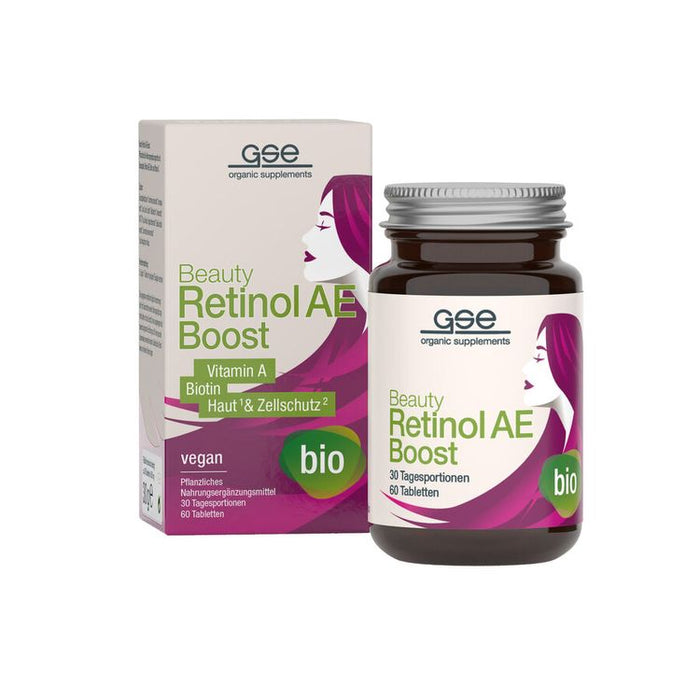 GSE - Beauty Retinol AE-Boost (Bio),  60 Tabl. à 500mg, 30g