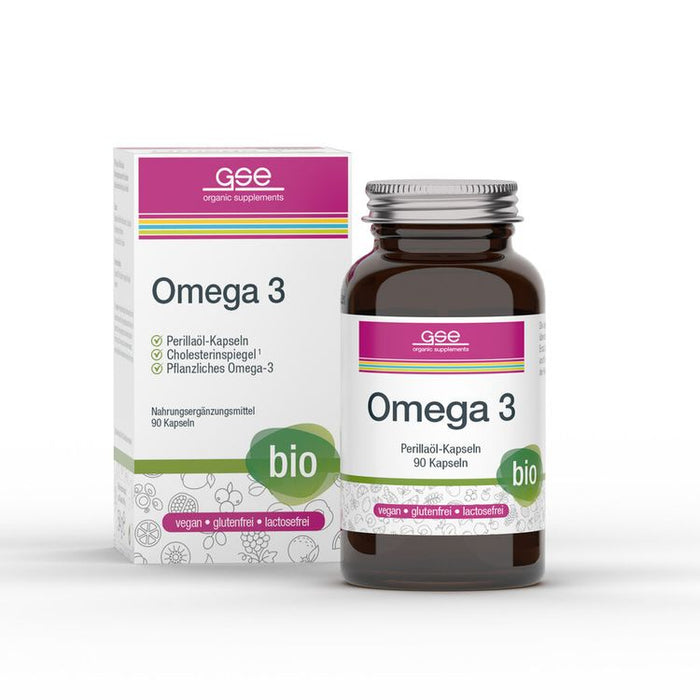 GSE - BIO Omega 3 - Perillaöl, 150 Kapseln à 600 mg, 90g