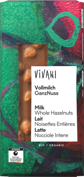 Vivani - Vollmilch GanzNuss, 100g