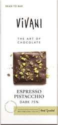 Vivani - Espresso Pistacchio Dark 75%, 80g