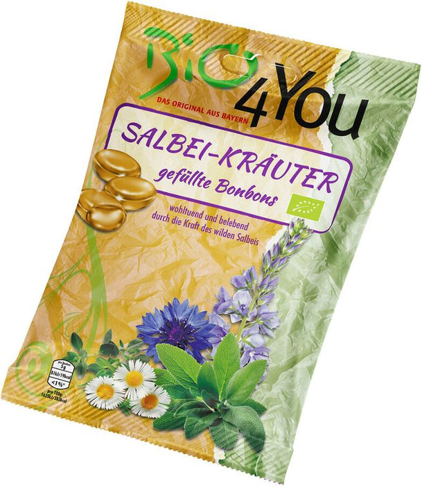 Bio4You - Bio-Bonbon-Salbei-Kräuter, 75g