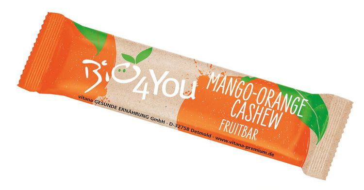 Bio4You - Mango-Orange-Cashew - Fruchtriegel bio, 30g