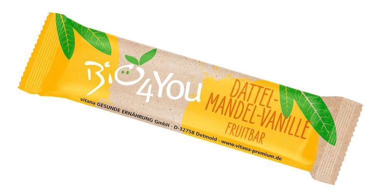 Bio4You - Dattel-Mandel-Vanille - Fruchtriegel bio, 30g