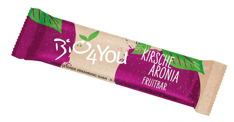 Bio4You - Kirsche-Aronia Fruchtriegel bio, 30g