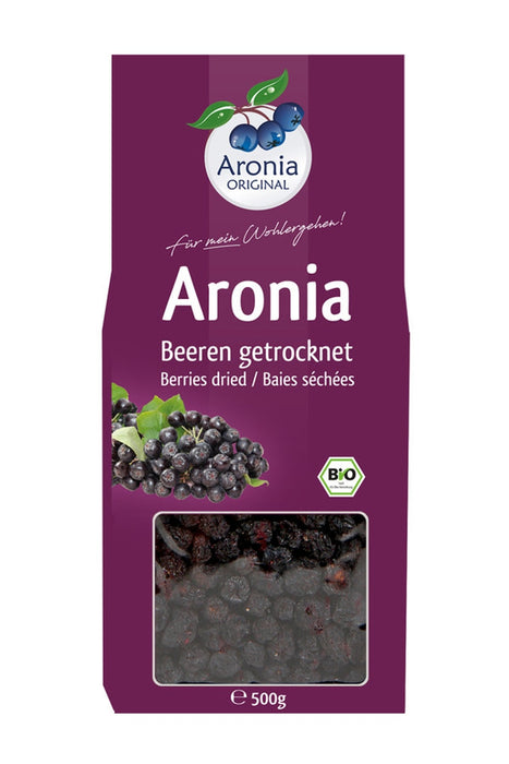 Aronia ORIGINAL - Aroniabeeren getrocknet Bio FHM, 500g
