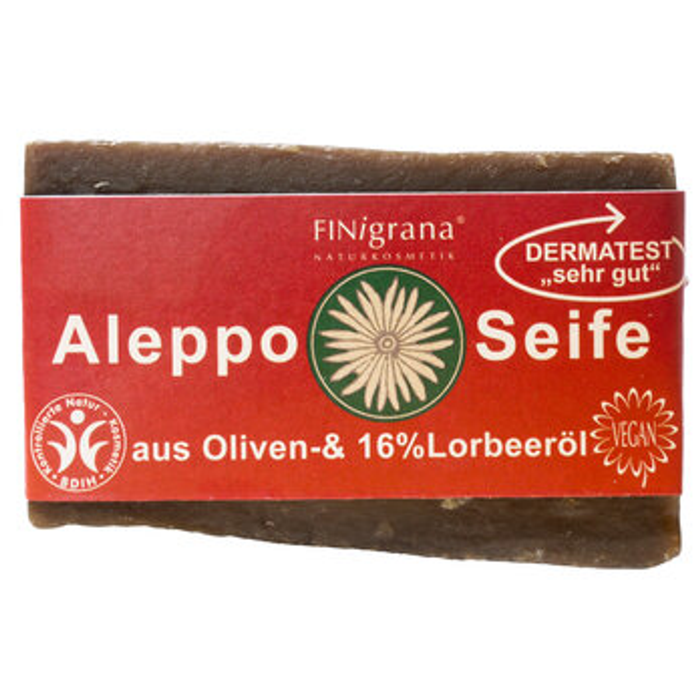 FINigrana - Aleppo Olivenseife mit 16% Lorbeeröl, 180g