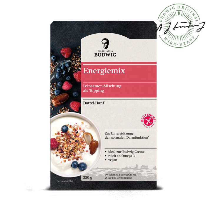 Dr. Johanna Budwig - Linufit Energiemix Dattel - Hanf Bio 350g
