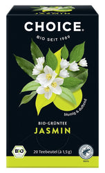 Choice, Jasmin Grüntee bio, 20 Teebeutel