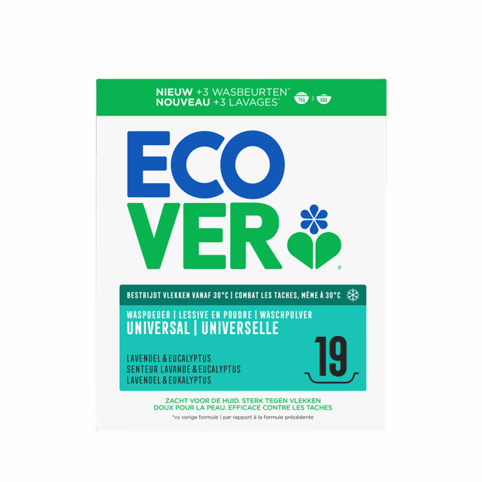 Ecover - Waschpulver universal Lavendel & Eukalyptus, 950g