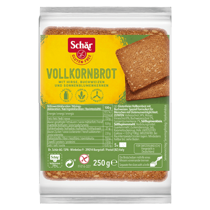 Schär - Vollkornbrot glutenfrei, 250g