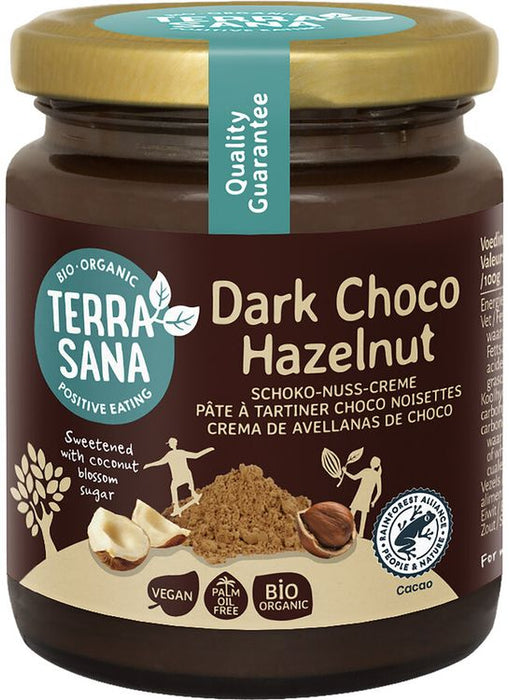 TerraSana - Zartbitter Kakao-Haselnuss-Creme, 250g
