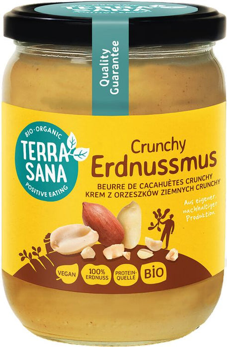 TerraSana - Erdnussmus Crunchy bio, 500g