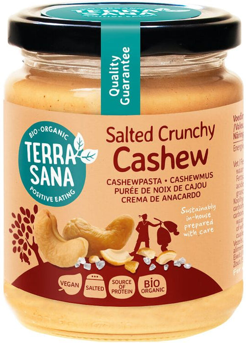 TerraSana - Cashewmus Crunchy mit Meersalz bio, 250g