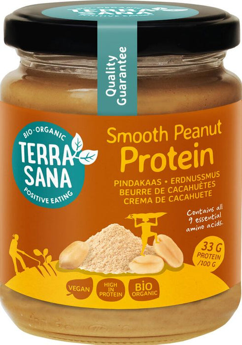 TerraSana - Protein-Erdnussmus fein bio, 250g