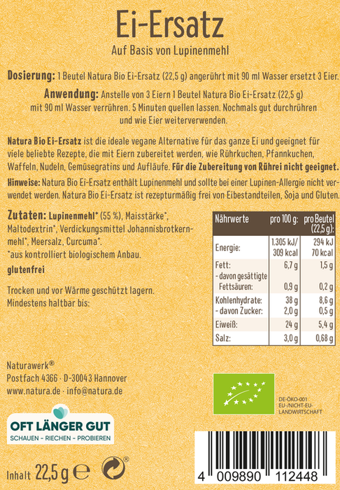 Natura - Ei-Ersatz bio, 21g