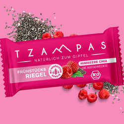 TZAMPAS - Frühstücksriegel Himbeere Chia, 70g
