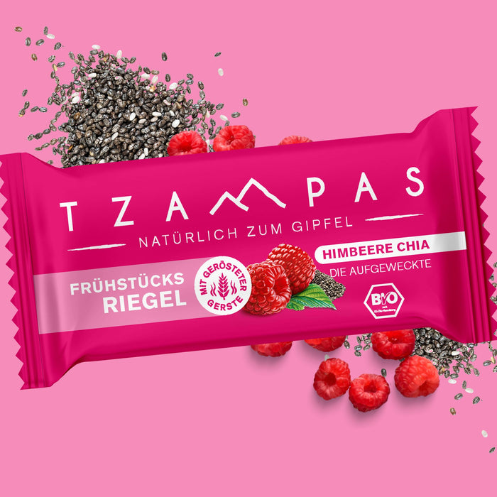 TZAMPAS - Frühstücksriegel Himbeere Chia, 70g