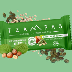TZAMPAS Frühstücksriegel Haselnuss Tonka, 70g