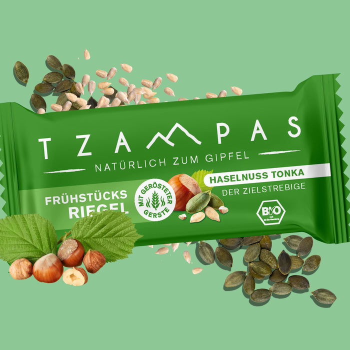 TZAMPAS Frühstücksriegel Haselnuss Tonka, 70g