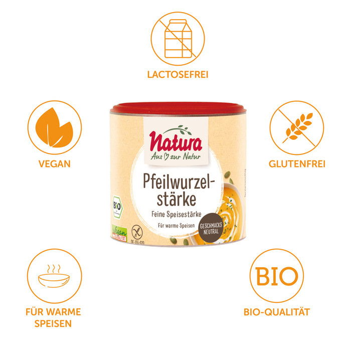 Natura - Pfeilwurzelstärke bio 125g