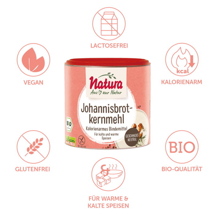 Natura - Johannisbrotkernmehl, bio glutenfrei 100g