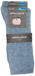 Reformhaus - Lammwollsocke, Gr. 43/46 hellblau