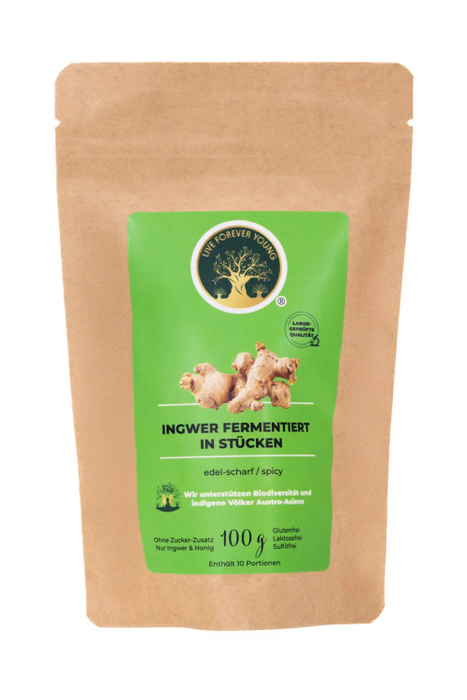 Live Forever Young - Fermentierter Ingwer 100g