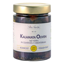 Vita Verde - Kalamata Oliven mit Kern in Olivenöl, 330g